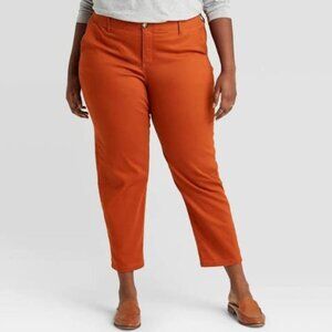 Ava & Viv Bold Orange Chinos